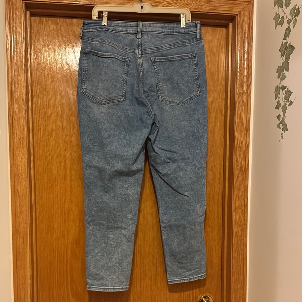 Old Navy Blue Straight Leg Jeans size 12 - Picture 2 of 2